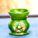 Aromalampe Pentagramm, grün