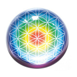 Halbkugel als Briefbeschwerer - Blume des Lebens