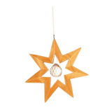 Kristallobjekt Stern natur 12cm