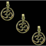 OM-Anhänger Messing vergoldet