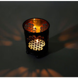 Teelichthalter - Blume des Lebens, bronze