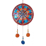 Suncatcher Blumen Mandala, bunt, 35 cm