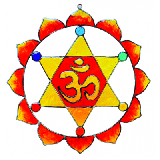 Suncatcher Merkaba OM, bunt, 18 cm