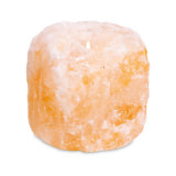 Teelichthalter Salzkristall, orange