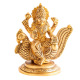 Lakshmi auf Pfau aus Messing, antik