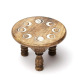 Mondphasen Altartisch Weiss – Spiritueller Ritualtisch aus Holz mit mystischem Monddesign