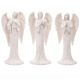 Engel stehend weiss – 20 cm – Elegante Resin Figur im Marmoreffekt