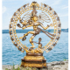 Shiva Nataraj aus Messing, 50 cm