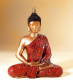 Meditierender Buddha handbemalt – Polyresin Figur für Ruhe & Balance, 30 cm