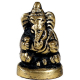 Ganesha Mini-Statuette sitzend Messing