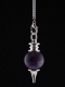 Pendel poliert aus Amethyst