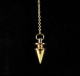 Pendel aus Messing vergoldet, 3 cm, 13 g