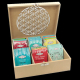 Teedose - Blume des Lebens