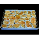 Orangencalcit Rohsteine in Box