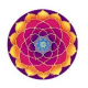 Fensterbild Goldener Lotus