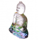 Buddha Figur aus Glas - Schimmernde Deko aus Kristallglas, 10cm