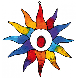 Suncatcher Sonne, bunt, 25 cm