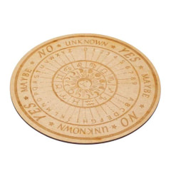 Pendeltafel Astrologie, graviert aus Holz