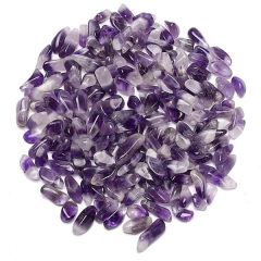 Hundezahn Amethyst Trommelsteine, 1 - 1,4 cm, 250g