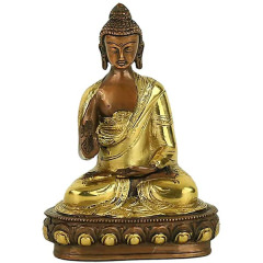 Buddha Mudra, aus Messing, 20 cm