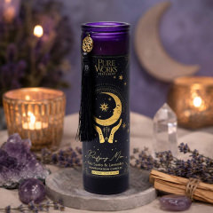 Mondritual & Innere Reinigung – Exklusive Manifestationskerze mit Palo Santo und Lavendel