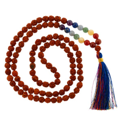 Rudraksha-Mala mit 7 Chakras