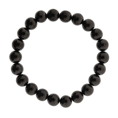 Schungit Armband mit grossen Perlen