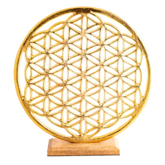 Blume des Lebens - Ambiente Element, goldfarben
