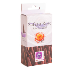 Räucherkegel Safran Rose