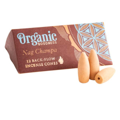 Organic Rückfluss Räucherkegel Nag Champa