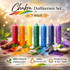 Chakra Duftkerzen Set – 7 Stück