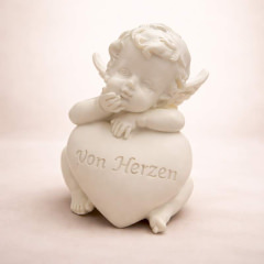 Engel Figur Von Herzen – Schutzengel mit Herz Dekofigur