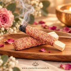 Räucherstäbe Rose & Holz – mit Blüten, Kräutern und Naturharz, 2er Set