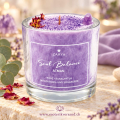 Soul Balance – Yogakerze mit Amethyst und naturreinen ätherischen Ölen