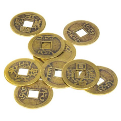 SET mit 10 chinesische Glücksmünzen
