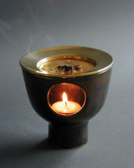 Edles Räuchergefäss Aurum - goldbronze