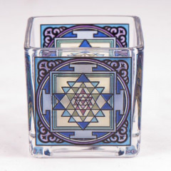 Teelichtglas Shri Yantra