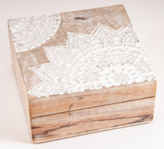 Mandala Silberbox, gross