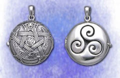 Dryad-Design - Medallion Pentagramm-Triskel