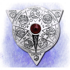 Anhänger - Alchemistisches Mandala aus 925-Silber