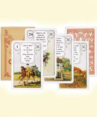 Lenormand Karten in rot