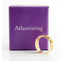 Atlantisring für Damen, vergoldet