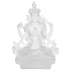 Chenrezig Buddha, transparent, weiss
