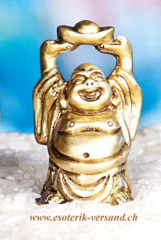 Happy Buddha, aus Messing, 5 cm