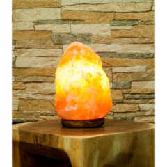 Salzkristall Lampe mit Sockel, 2-3 Kg
