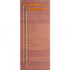 Wünschelrute, 34 cm, aus Messing mit Kupfergriff