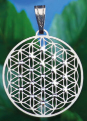 Blume des Lebens vers. mit 19 SWAROVSKI ELEMENTS