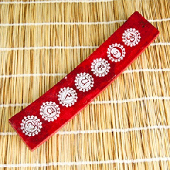 Chakrahalter rot, aus Speckstein