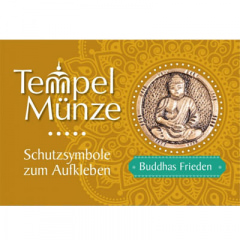 Tempelmünze - Buddhas Frieden in Messing