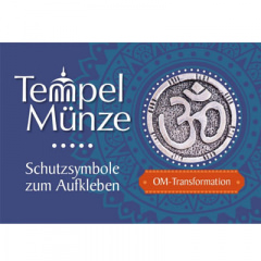 Tempelmünze - OM Transformation, Messing, versilbert